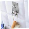 STOBAZA 4pcs Stainless Steel Toothbrush Rack Self-Adhesive Wall-Mounted Holder for Bathroom Space-Saving Toothbrush Storage Stand Compatible Easy to Install Silver Finish view 2