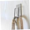 STOBAZA 4pcs Stainless Steel Toothbrush Rack Self-Adhesive Wall-Mounted Holder for Bathroom Space-Saving Toothbrush Storage Stand Compatible Easy to Install Silver Finish view 4