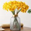 BEAHING Artificial Daffodils Flowers, 12Pcs Faux Silk Flower Arrangement, Artificial Spring Daffodils Plants, DIY Flower Bouquet for Party Home Decoration (Yellow), Standard view 3