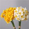 BEAHING Artificial Daffodils Flowers, 12Pcs Faux Silk Flower Arrangement, Artificial Spring Daffodils Plants, DIY Flower Bouquet for Party Home Decoration (Yellow), Standard view 4
