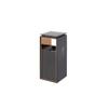 Outdoor/Indoor Trash Can Hotel Lobby Vertical Stainless Steel Trash Can Commercial With Ashtray Trash Can Aisle Peel Trash Ca Kitchen Trash Can Office Trash Can ( Size : No ashtray on top:29X29X72cm ) view 1