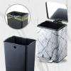 BrunaE Trash Cans 9L/12L/21L Large-Capacity Trash Can Kitchen Living Room High-Grade Foot-Operated Trash Can Stainless Steel Trash Storage Bucket Kitchen Trashcan (Size : 12L) view 4