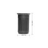 FEELIN Outdoor/Indoor Trash Can Outdoor Garbage Can Villa Community School Garbage Can Creative Outdoor Fruit Bin Kitchen Trash Can Office Trash Can view 2
