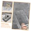 Amosfun 3pcs Decorative Vanity Tray Stylish Bathroom Organizer for Perfume Cosmetics More Multi-Purpose Storage for Home Office Kitchen and Bathroom view 4