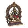 Amilav Collections 15" Large Durga Statue Brass Sculpture Mythological Indian Hindu Goddess Durga Shrine Sculpture-Durga Temple Offering Idol (Pack of 1) view 3