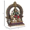 Amilav Collections 15" Large Durga Statue Brass Sculpture Mythological Indian Hindu Goddess Durga Shrine Sculpture-Durga Temple Offering Idol (Pack of 1) view 4