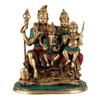 Amilav Collections 1FT Superb Large Hindu Brass Shai Parivar Family Sculpture - Lord Shiva Shankar,Ganesh, Parvati & Shiv Lingam Statue of Hindu Gods Great Gift (Pack of 1) view 1