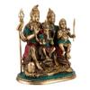 Amilav Collections 1FT Superb Large Hindu Brass Shai Parivar Family Sculpture - Lord Shiva Shankar,Ganesh, Parvati & Shiv Lingam Statue of Hindu Gods Great Gift (Pack of 1) view 2