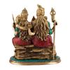 Amilav Collections 1FT Superb Large Hindu Brass Shai Parivar Family Sculpture - Lord Shiva Shankar,Ganesh, Parvati & Shiv Lingam Statue of Hindu Gods Great Gift (Pack of 1) view 3