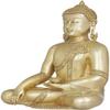 Amilav Collections Tibetan Buddhist Lord Buddha with Pinda-Patra - Brass Statue, Medium, Golden view 2