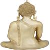 Amilav Collections Tibetan Buddhist Lord Buddha with Pinda-Patra - Brass Statue, Medium, Golden view 3