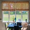 Patio Bamboo Roman Window Blinds Light Filtering Roller Shades, Retro Bamboo Roll Up Blind Woven Reed UV Protection Curtains Cordless Matchstick Blinds For Outdoor Porch 26Wx48L 36Wx48L 50Wx48L ( Size view 2