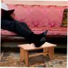 Wooden Footrest Foot Stool for Adults, Non Slip Office Comfort view 3