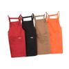 Ciieeo 2pcs Solid Cotton Cooking Apron for Women Adjustable Neck Back Strap Oilproof Kitchen Bib Hanging Pinafore Kitchen Cooking Bib view 2