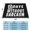 0 Days Without Sarcasm 1 Flannel Fleece Throw Blanket,Super Soft Plush Cozy Flannel Blanket, Throws Bedding for Kids Adults Fans Bedroom Decorations All Seasons 50"x40" view 2
