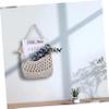 CIYODO 2pcs Bohemian Style Fruit Hanging Net Bag Handmade Woven Storage Basket over Door Organizer Kitchen Decor view 2