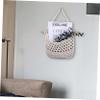 CIYODO 2pcs Bohemian Style Fruit Hanging Net Bag Handmade Woven Storage Basket over Door Organizer Kitchen Decor view 3