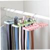 Ciieeo Multifunctional Tie Hanger Rack Closet Organizer for Ties Scarves and Belts Light Green Space-Saving Design for Neat Wardrobe Storage Holds up to Accessories view 2