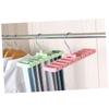 Ciieeo Multifunctional Tie Hanger Rack Closet Organizer for Ties Scarves and Belts Light Green Space-Saving Design for Neat Wardrobe Storage Holds up to Accessories view 3
