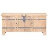 GOLINPEILO Wooden Storage Chest, Solid Wood Storage Chest Wood Treasure Box, Sturdy Large Storage Trunk Lockable for Living Room, Bedroom, 35.4"x15.7"x15.7" Solid Acacia Wood, -118 view 3