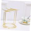 Zerodeko 2pcs Sturdy Stainless Steel Mug Display Stand Kitchen Counter Cup Rack Organize 4 Cups 6 Plates Multifunctional Kitchen Organizer view 2