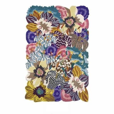HOMEDECOREIN Aracelli Multicolored Irregular Shape Hand-Tufted Wool Handmade Area Rugs for Bedroom Aesthetic, for Living Room, for Home -MT-Mix-6x9 feet