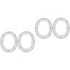 Angoily 4pcs Shaped Wreath Frame Sturdy Wreath Making Tool for Floral Arrangements for Easter Decorations and Craft Projects view 1