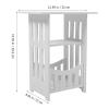 Bedside Table Side Table for Sofa Modern Side Tables Living Room Home Decor Furniture Small Space Furniture Small Table for Home Reusable Sofa Side Table Coffee End Table Bar Table view 3