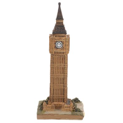 BIUDECO Big Ornaments Home Accents Decor Home Decor Models Resin Crafts UK Landmark Statues UK Clock Tower Figurines Bedroom Big Decor Resin Big Statue Desktop Gift