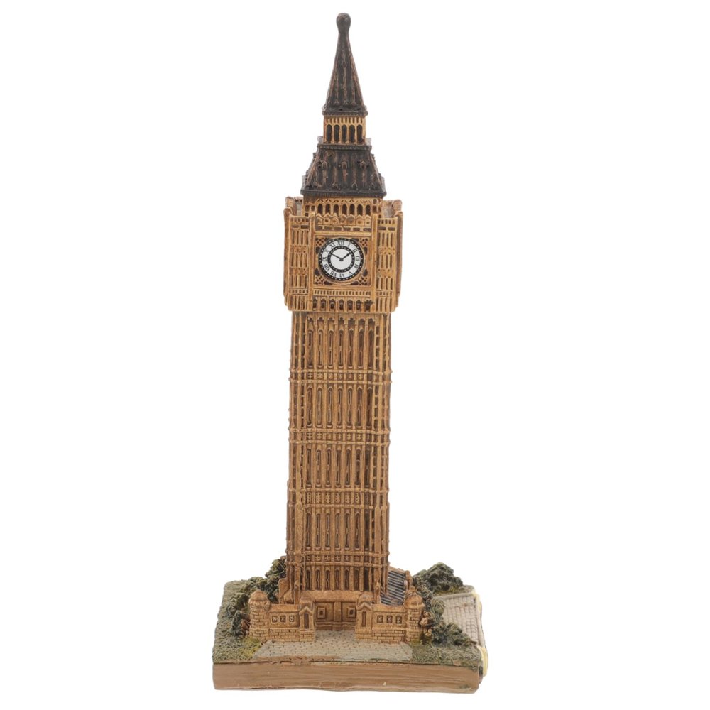 BIUDECO Big Ornaments Home Accents Decor Home Decor Models Resin Crafts UK Landmark Statues UK Clock Tower Figurines Bedroom Big Decor Resin Big Statue Desktop Gift
