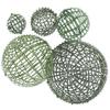 AOKWAWALIY 5pcs Artificial Topiary Ball Cage Sphere Forms Plant Boxwood Green Wreath Globe Frame Plant Support Rack Greenery 3D Bouquet Plastic Green Plants view 1