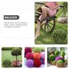 AOKWAWALIY 5pcs Artificial Topiary Ball Cage Sphere Forms Plant Boxwood Green Wreath Globe Frame Plant Support Rack Greenery 3D Bouquet Plastic Green Plants view 2