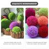 AOKWAWALIY 5pcs Artificial Topiary Ball Cage Sphere Forms Plant Boxwood Green Wreath Globe Frame Plant Support Rack Greenery 3D Bouquet Plastic Green Plants view 3