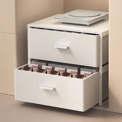 EMYJAY Pull-Out Home Organizers, Under Cabinet Drawer Slide Out Under Sink Organizer Slide Out Sliding Shelf Pull Out Cabinet Organizer (Color : White, Size : 46x41x34.4cm)