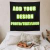 Custom Hanging Tapestry 60"60" Upload Images Customized Tapestry Wall Personalized Backdrop With Photo Text Custom Posters Banners For Bedroom view 2