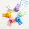 QUYIHOINM 42Pcs Creative Silicone Thumb Up Wall Hook, Self Adhesive Cable Clips, Funny Cord Holders for Cables, Wall Decoration Hook Home/Office Data Cable Clip Wire Desk Organizer view 4