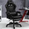 360 Swivel Computer Chair Ergonomic Video Game Chairs Backrest Desk Chair with Lumbar Support Adjustable Armrest and Height Reclining Racing Chair for Offices Homes view 1