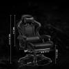 360 Swivel Computer Chair Ergonomic Video Game Chairs Backrest Desk Chair with Lumbar Support Adjustable Armrest and Height Reclining Racing Chair for Offices Homes view 2