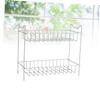 DECHOUS Iron Spice Storage Rack Kitchen Pantry Organization Tiered Spice Rack Bottle Storage view 4