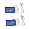 DECHOUS 2pcs Thermometer Digital Indoor Outdoor Cooking Freezer Alarm Kitchen Supplies Temperature Display view 1