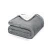 AshiLd Electric Blankets Flannel Heated Blanket, 6 Heat Settings, 10-Hour Time Auto-Off Function, Machine Washable (Color : Gray, Size : 130cmX150 CM(UK)) view 1