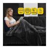 AshiLd Electric Blankets Flannel Heated Blanket, 6 Heat Settings, 10-Hour Time Auto-Off Function, Machine Washable (Color : Gray, Size : 130cmX150 CM(UK)) view 2