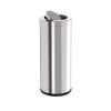 BrunaE Trash Cans Stainless Steel Shake Lid Trash Can Commercial Hotel Lobby Vertical Office Building Toilet Corridor Trash Can Large Kitchen Trashcan (Size : Silver) view 1