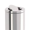 BrunaE Trash Cans Stainless Steel Shake Lid Trash Can Commercial Hotel Lobby Vertical Office Building Toilet Corridor Trash Can Large Kitchen Trashcan (Size : Silver) view 3