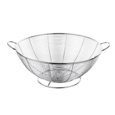 DECHOUS 1pc Stainless Steel Mesh Fruit and Vegetable Drain Basket Simple Food Washing Container for Kitchen Counter and Outdoor Use Efficient Multi Design for Quick Draining