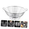 DECHOUS 1pc Stainless Steel Mesh Fruit and Vegetable Drain Basket Simple Food Washing Container for Kitchen Counter and Outdoor Use Efficient Multi Design for Quick Draining view 2