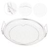 DECHOUS 2pcs Reusable Stainless Steel Frying Basket Oil Strainer for Chips Vegetables and Fried Foods for Kitchen and Restaurant Use view 2