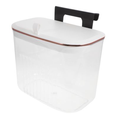 Ciieeo Hanging Kitchen Bin with Lid Hanging Trash Can for Kitchen Cabinet Door Rubbish Storage Container for Office Bathroom Home Convenient