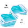 DECHOUS 1pc Food Organizer Storage Box Foldable Refrigerator Crisper Container for Kitchen and Tpe Material Space-saving Design for Food Storage and Organization view 4