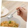 DECHOUS 4pcs Small Spatula Spoons Stainless Steel Utensils Silverware Utensils Creative Shovel Spoons for Home view 4